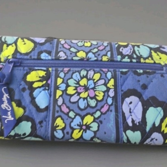 Vera Bradley Blue and Yellow Floral Wallet - Picture 4 of 7
